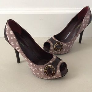 Louis Vuitton Romance open toe pump - Sepia Idylle